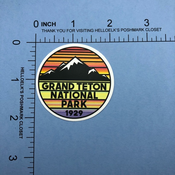 🌻10/$10🌻Small Grand Teton National Park Sticker - Picture 2 of 2
